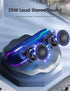 ERKEISEHN Bluetooth Speaker, IPX7 Waterproof Wireless Speaker with Colorful Flashing Light, 25W Super Bass, 24H Playtime