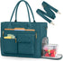 RAINSMORE Teacher Tote Bag with Insulated Lunch Compartment 15.6 inch Laptop Bag