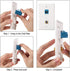 4 Pack Ethernet Coax Wall Plates, Cat6 Coax Wall Plate with Ethernet Port and Gold-Plated F-Type Port