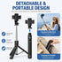 JIUHCORY 67" Detachable Phone Tripod Selfie Stick, Extendable Portable Cell Phone Stable Camera Easy Selfie Tripod