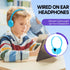 Kids Headphone Bulk 25 Pack, Multi Color for Classroom School, Durable Earphones Class Set for Students and Adults