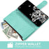 Asuwish Wallet Case for Samsung Galaxy S20 Ultra 5G with Tempered Glass Protector, Flip Card Holder, Green.