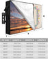 EZON-CH 40-43 inch Outdoor TV Cover Floral Plants Tuilps Lavender Linen Texture Weatherproof TV Screen Protector
