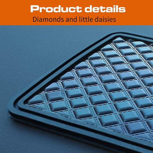 Dewkou 1 11.8In 5.7In PC Car Dashboard Non Slip Mat, x Anti-Slip Phone Hold Dashboard Sticky Pad for Radar Detector