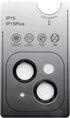15 15 9H TENOC Camera Lens Protector for iPhone & iPhone Plus, Tempered Glass Camera Screen Cover, Black Metal