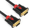 SHD VGA Cable 3 Feet, VGA to VGA Monitor Cable HD15 SVGA for PC, Laptop, TV, Projector - Black and Red