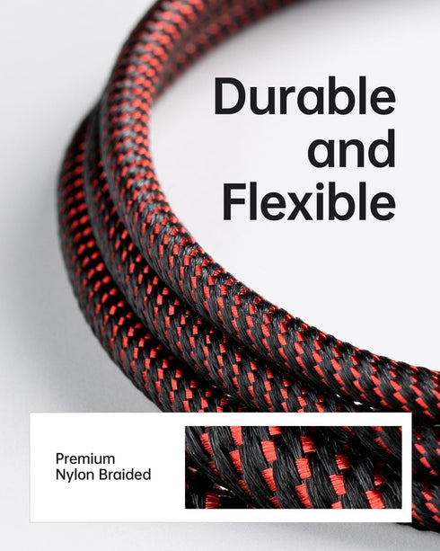 3-Pack 1ft Lightning Cable - Fast Nylon Braided iPhone Charger for Apple iPhone 14/13/12/11/Xs Max/Xr/8/7/6s Plus/iPad