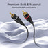 TNP RCA Cables 12ft - Gold Plated 2RCA Male to 2RCA Male Stereo Audio Cable for Home Theater