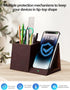 2-in-1 Pen Holder with Wireless Charger, Compatible with iPhone 16/15/14/13/12/11/8 Series, Phone Stand for Desk