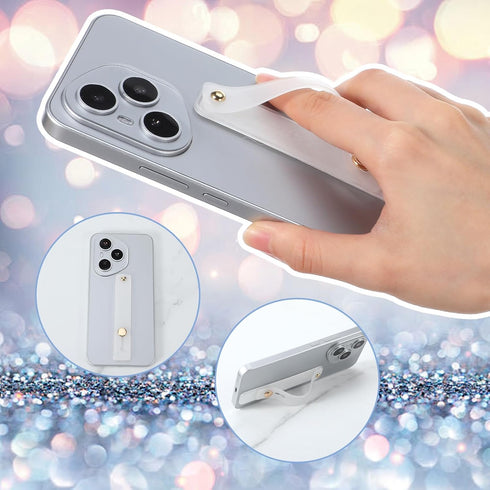 Ymapinc 2Pcs Phone Loops for Back of Phone Strap Grip Holder, Silicone Kickstand Cellphone Finger Loop Grip for Most