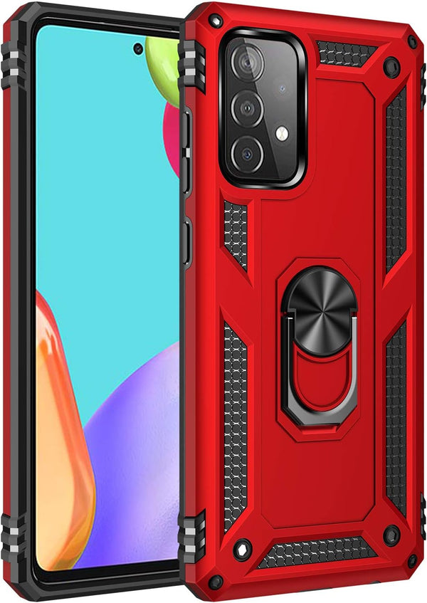 Military Grade Drop Impact for Samsung Galaxy A52 5G Case, Heavy Duty Shockproof Case with 360 Metal Rotating Ring