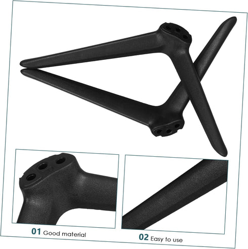 Healifty Double Hole Tv Stand Legs Adjustable Plastic Feet Replacement Base for Flat Screen Tvs Compatible