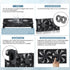xiaoqijia 120mm 10-Speed IPX5 5V 12V Dual Adjustable Cooling Case Fan for Receiver DVR Xbox TV Box Router USB/DC Power