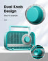 Radio with Bluetooth, Portable AM FM Radio, Best Reception Vintage Retro Radio, Plug in Wall and Play or AA Battery