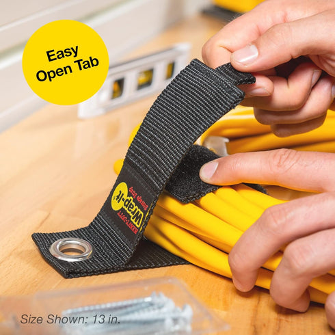 Heavy-Duty Wrap-It Storage Straps, 28-inch (2 Pack) Hook and Loop Garden Hose Hanger for Cords, Hoses, RV Organization