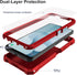 Ailiber Slim Rugged Case for Jitterbug Smart 4 & TCL 40T/40XL, Dual Layer, Shock-Absorbing TPU Bumper, Red.