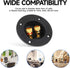 2 Pcs Black Speaker Box Terminal Cup 3 Inch - Spring Loaded Jacks Speaker Wire Connector
