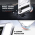 Shields Up Clear Case for Pixel 6 Pro, Minimalist Wallet Case with Card Holder and Ring Kickstand