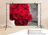 UPXIO 10x7ft Red Rose Bouquet Close Up Backdrop Romantic Floral Arrangement Photo Background Tapestry for Valentine's