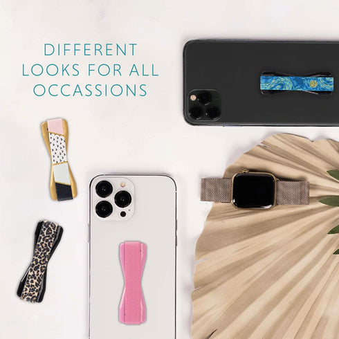 LOVEHANDLE Phone Grip - Solid Blush Color Universal Strap for Most Smartphones and Mini Tablets