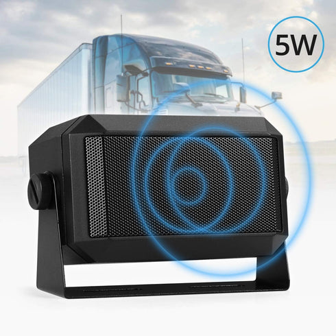 Radioddity CB Mobile Radio External Speaker, Mini Universal Portable 5W for Car Truck Vehicle 4 x 4