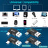 QIANRENON 90° Angle USB3.1 Male to USB C Male Charging Adapter, 10Gbps Data Connector for Wall Charger, 4Pcs