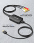 RCA to HDMI Converter, Viagkiki AV to HDMI Adapter for PS1, PS2, PS3, Xbox, VHS, Black-Ray DVD Players