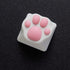 SYA ZOMOPLUS Cute Cat Paw Keycap,Squishy Cat Toes Custom Keycap-1pc Keycap for Mechanical Keyboard,Suitable for Cherry MXGateron Switches-ESC Key Keycap (White Pink) by SYA