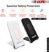 5 Core Fast Wireless Charger, 2 Pieces 10W Charging Station with Sleep-Friendly Light, Compatible with Samsung Galaxy
