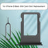 for iPhone 8 Black SIM Card Tray Slot Replacement Single SIM Version for iPhone8 Single Card Holder Adapter with Waterproof Rubber Ring SIM Ejector A1863 A1905 A1906