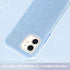 MILPROX Bling Sparkly Glitter Case for iPhone 11, Protective 3 Layer Hybrid Anti-Slick Slim Soft Cover, Blue