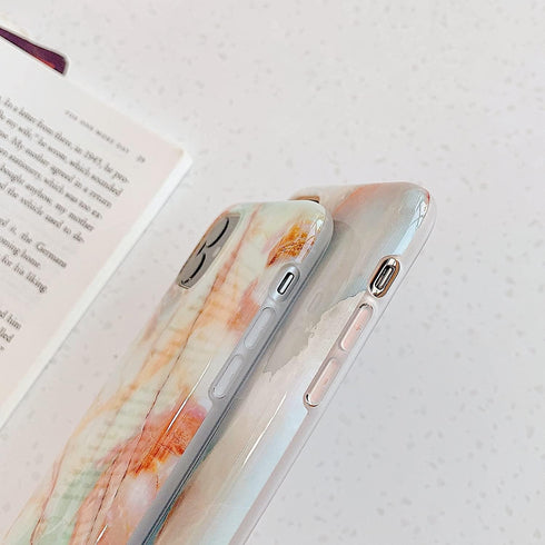 J.west Case for iPhone 13 Pro Max, Unique Grey Marble Print Pattern, Soft TPU Slim Fit Cover