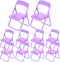 VALICLUD 10pcs Foldable Chair Shape Phone Stand Cartoon Mobile Holder Desktop Storage Bracket