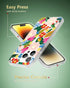 iPhone 15 Pro Max Case with Camellia Blossom Floral Design, Cute Clear Flower Cover for Women, Slim Shockproof Bumper