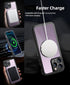 Unitedtime iPhone 14 Pro Max Case - Magnetic, Waterproof, Shockproof, Dustproof, with Built-in Screen Protector, 6.7"