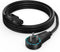 Maximm Monitor Computer Power Cord 6 Ft Flat Plug 360 Rotating PC Cable