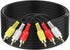 Abireiv Audio Video RCA Cable, 25FT 3RCA to 3RCA Composite AV Cable Compatible