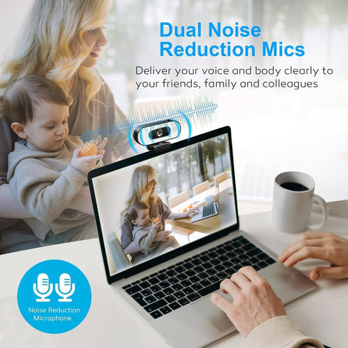 Svcouok 1080P 2/ 3-Level USB Camera for Switch PC, Ring Light & Brightness - Streaming Camera with Built-in Mic, Tripod