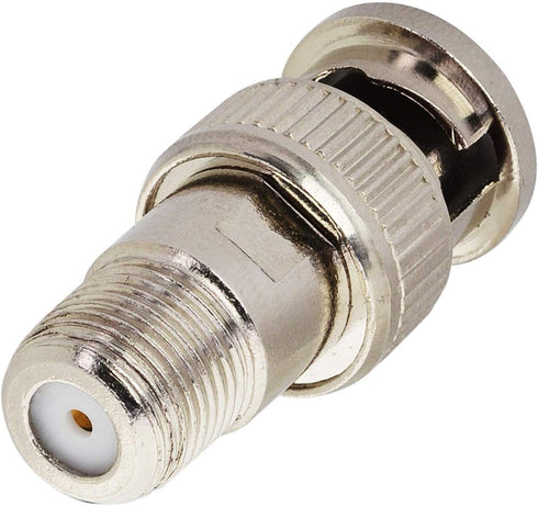 Boobrie F-Type to BNC Coax Adapter, 5 Pack BNC/F Female Coaxial Cable Connector for CCTV Camera and Satellite Scanner