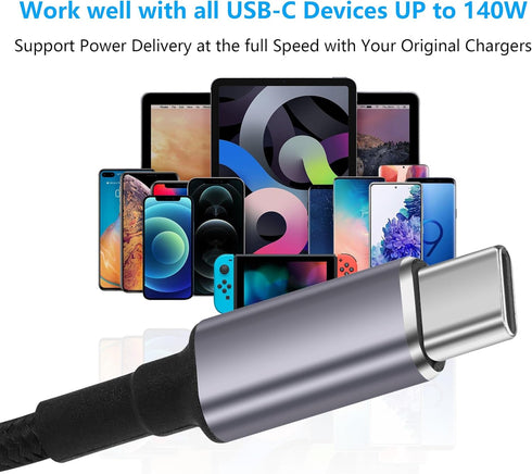 SinLoon PD 140W DC4530 to USB C Cable, DC 4.5mm x 3.0mm Female to Type C Male Power Charging Cable