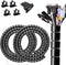 Large PC Cable Management Tube Sleeve, 2 PCS Black Wire Organizer for Cords, 5 ft EZ Spiral Cable Wrap Cover