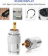 Anina PL259 Coaxial Connectors UHF Male Solder Plug with Reducer for RG8 RG59 RG8x LMR-400, 2-Pack