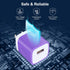 Android Charger, 3-Pack USB Wall Charger 1A/5V USB Charger Plug Single Port Charging Cube Box for iPhone 15 14 13 12