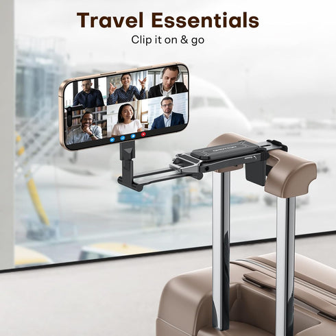 OMOTON TP02 360Rotating 17/16/15/14 for MagSafe Tripod, Adjustable Aluminum Magnetic Phone Tripod for iPhone Pro Max