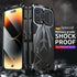 For iPhone 14 Pro Max Case, 6.7'' Shockproof Military-Grade Heavy Duty Protection with Tempered Glass Protector