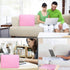 Naukay 15.6 Inch Laptop Sleeve, Resistant Neoprene Notebook Computer Pocket Case, Pink