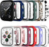 Cuteey 12 Pack Case with Tempered Glass Screen Protector for Apple Watch 40mm SE2/Series 6/5/4, Full Matte Leopard