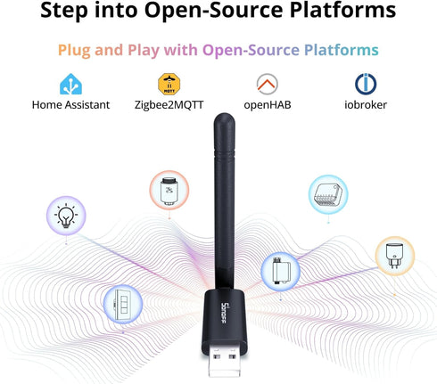 SONOFF 3.0 (EFR32MG21) Zigbee2MQTT Zigbee & Thread Dongle Lite | USB Stick Coordinator for Home Assistant & | Compact