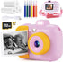 Kids Instant Print Camera for Girls Boys Age 3-12, 12MP 1080P Digital Cameras, Christmas Birthday Gifts