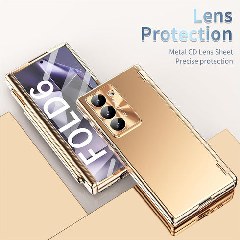 Gadget-Park 6, 4-in-1 6 5G Case for Samsung Galaxy Z Fold Magnetic Hinge Protection Case with Lens Protection, S Pen